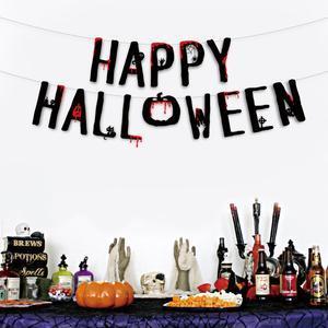 Guirlande "happy halloween" - L 2 m - Noir - C'PARTY