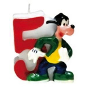 Mickey clubhouse bougie en forme de chiffre 5