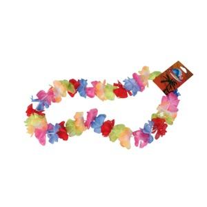 Collier de fleurs Hawaïen de bienvenue - Longueur 55 cm - Multicolore