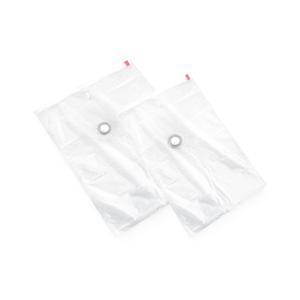 Duo de sacs de compression Aspicace - Deux tailles dans le lot - Petit format : 55 x 90 cm/ Grand format : 80 x 100 cm - Transparent