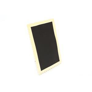 Porte menu biscuit - Ardoise - 12 x 18 cm - Noir et beige