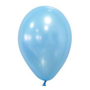 24 ballons nacrés - 30 cm - latex - Bleu