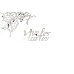 Confettis de table "Vive les Mariés" - 10 g - Argent