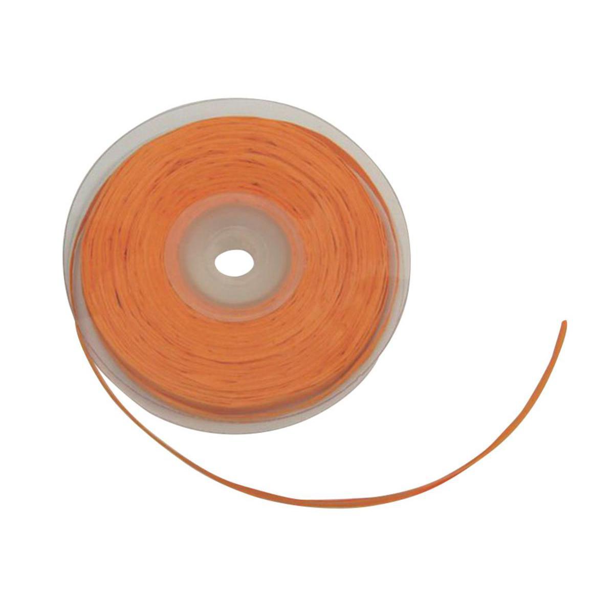 Raphia en papier - 7 mm x 25 m - Orange