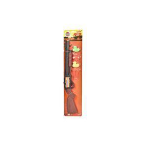 Fusil à pompe tir aux canards + accessoires en PVC - 58 x 12 x 3 cm - Multicolore