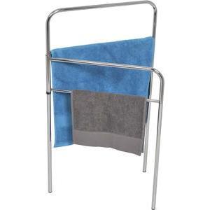 Porte serviettes métal - Gris chrome