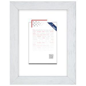 Porte-photo karma en médium laqué - 19,8 x 14,8 cm - Blanc