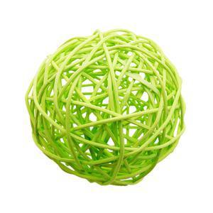 Boule décorative - Rotin - ø 10 cm - Vert menthe