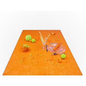 rouleau intisse uni filme avec photo 150 cm / 10m orange