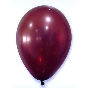 Lot de 10 ballons gonflables opaques - Latex - Diamètre 25 cm - Rouge bordeaux