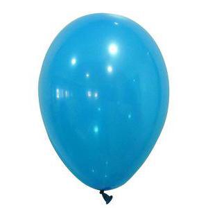 Lot de 10 ballons gonflables opaques - Latex - Diamètre 25 cm - Bleu turquoise