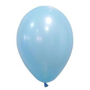 Lot de 10 ballons gonflables opaques - Latex - Diamètre 25 cm - Bleu ciel