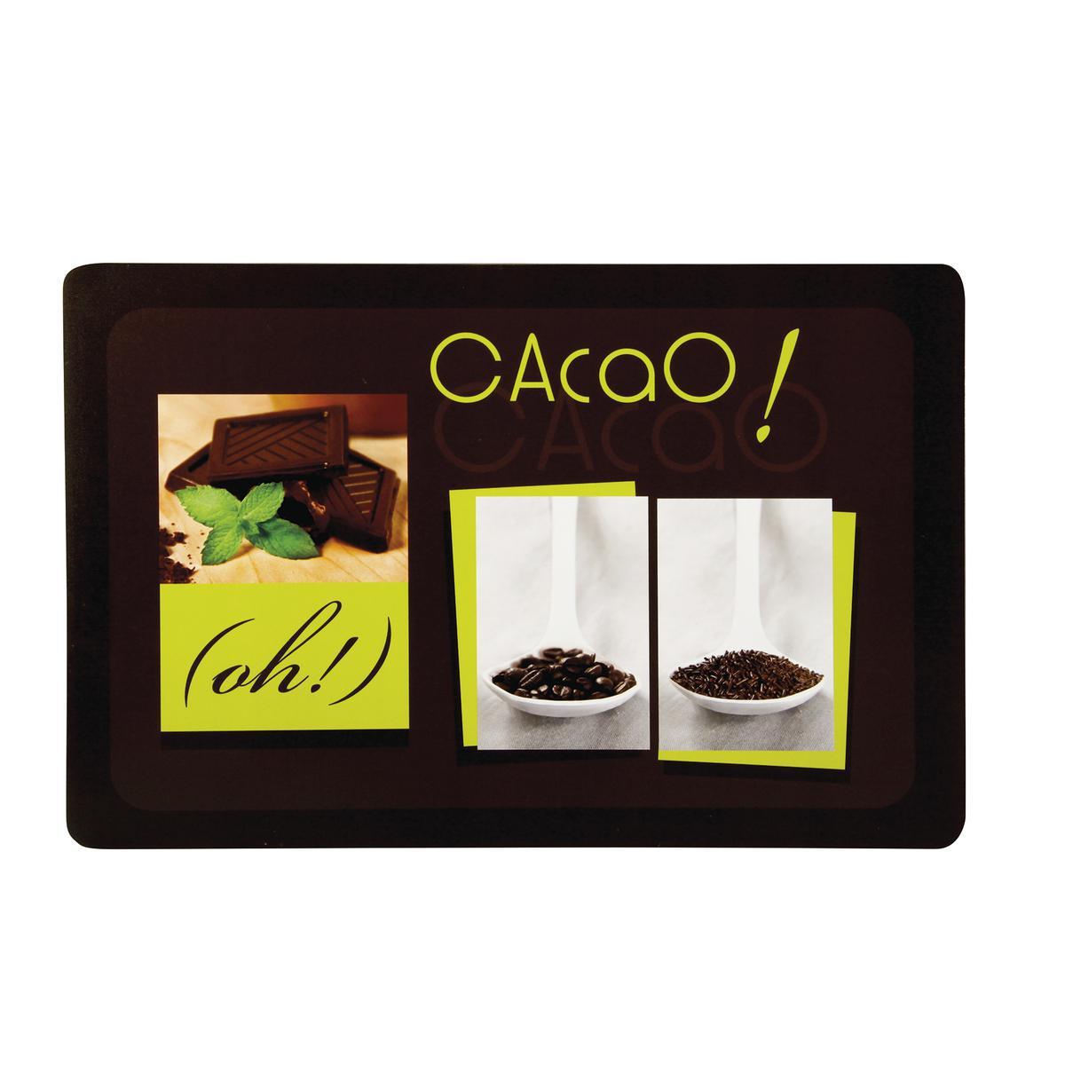 Set de table opaque chocolat - PVC - 30 x 45 cm - Multicolore