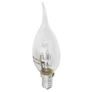 Ampoule halogène flamme E14 - 7.7 x 4 x 4 cm - Transparent