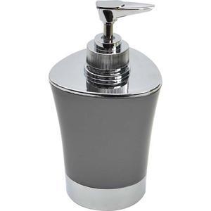Distributeur de savon à pompe collection Les Basiques - 8 x 8 x 15 cm - Gris