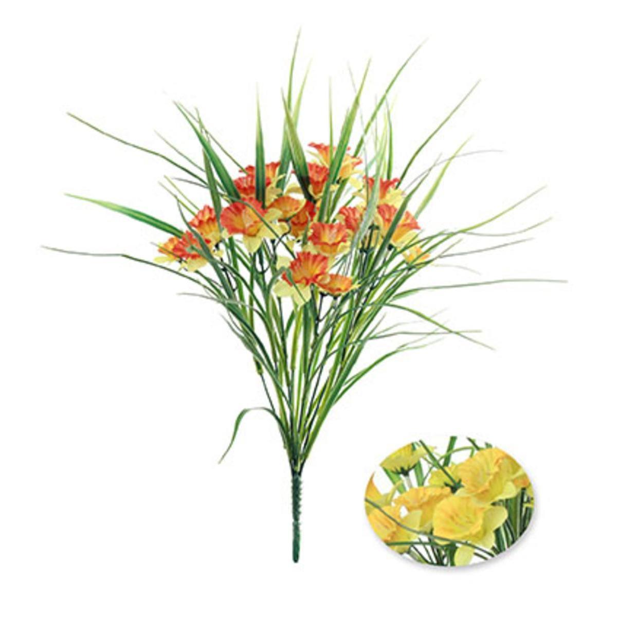 Bouquet de Jonquilles et Herbes - H 40 cm