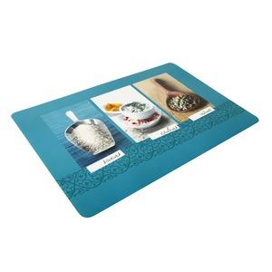 Set de table opaque - 30 x 45 cm - Thème épices - Bleu