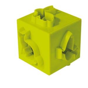 Cube emporte-pièces en silicone - 6 motifs animaux - 9 x 9 x 9 cm - Vert