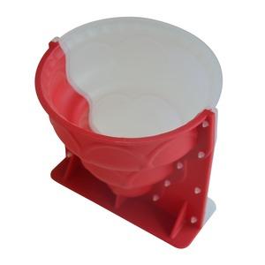 Moule à cake 3D - Anti-adhésif - 2 parties - 16 x 16 x 16 cm - rose