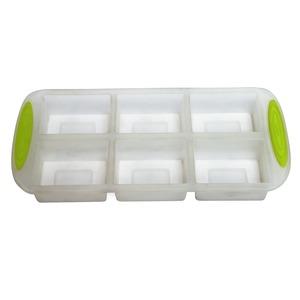 Moule silicone spécial nappage - Formes rectangles - 27 x 15 x 3,5 cm - vert, transparent