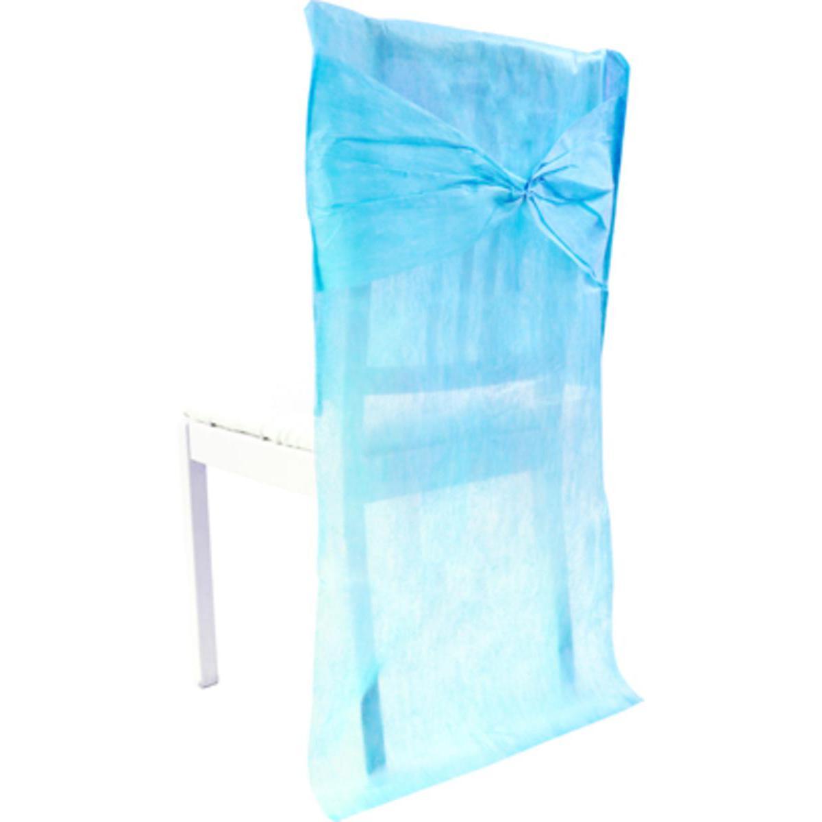 Lot de 2 décors de chaise en intissé - 50 x 95 cm - Turquoise