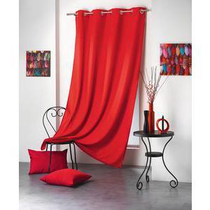 Galette de chaise Bistrot House en polyester - Diamètre 40 x 2,5 cm - Rouge