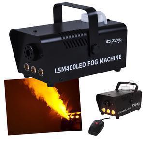 Machine à fumée + 3 LED - Plastique - 29,3 x 19,3 x 15,2 cm - Noir