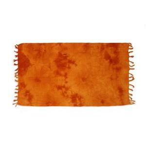 Fouta coton - 100 x 200 cm - Tie and dye orange