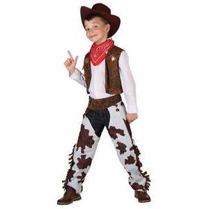 Costume enfant luxe cowboy en polyester - M - Multicolore