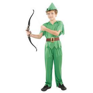 Costume enfant Peter Pan en polyester - L - Vert