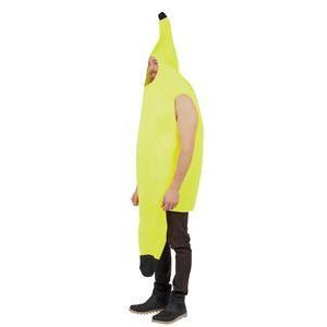 Costume de banane - Taille adulte unique - L 48 x H 3 x l 44 cm - Jaune - PTIT CLOWN