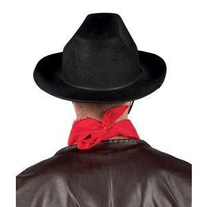 Chapeau de shérif pour adulte en feutre - 38 x 33 x H 14 cm - Noir