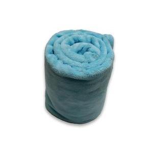 Couverture extra douce - 220 x 240 cm - Calin bleu en microfibre