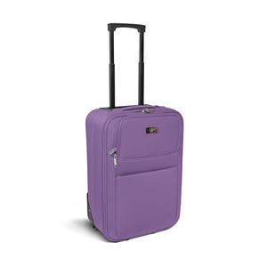 Valise cabine textile lowcost violet femme - 50 x 33 x 20cm
