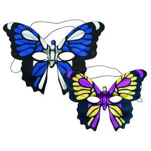 Loup papillon - Différents coloris assortis - L 23 x H x l 27 cm - Multicolore - PTIT CLOWN