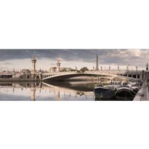Image contrecollée Seine de calme à Paris - 48 x 136 cm