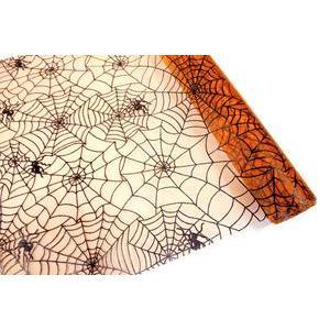 Rouleau organza toile d 'araignée ange - 500 x 29 cm - Orange