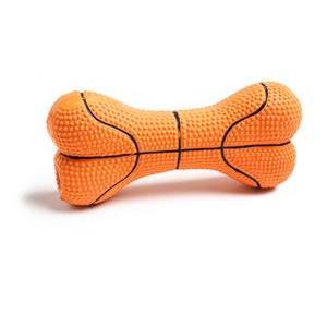 Os basketball en caoutchouc pour chien - L 13 cm