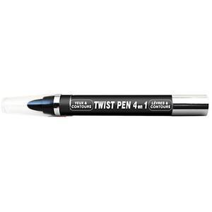 Twist Pen 4-en-1 n°01 - ø 1.8 x L 11.3 cm - Noir - MISS EUROPE