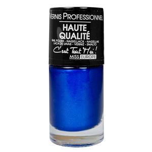 Vernis à ongles pro-fashion n°91 - ø 2.8 x H 6.75 cm - Bleu Foncé - MISS EUROPE