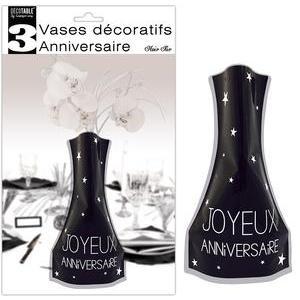 Vases anniversaire - Noir