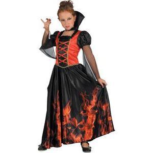 Costume de vampiresse flamboyante - Taille enfant (L) - L 39 x H 1 x l 29 cm - Noir - PTIT CLOWN