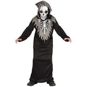 Costume de jeune Squelette - L 122 x l 35 cm - Noir, gris