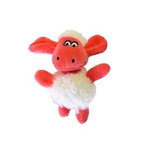 Jouet mouton fun - 9 x 11.5 x 3 cm - Rouge, blanc