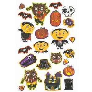 23 stickers mélangés Halloween