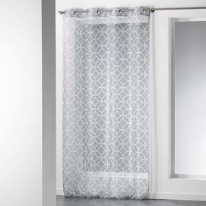 Panneau à œillets Dario - 140 x 240 cm - Blanc, gris