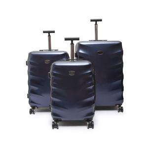 Sydney - set de 3 valises abs + pc 8 roues moyen modèle - H 67 x L 45 x 27 cm