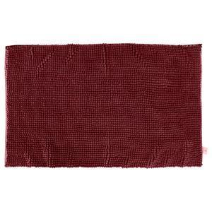 Tapis mini-chenille - L 80 x l 50 cm - Différents coloris - Rouge bordeaux - 5FIVE