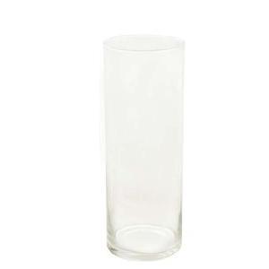 Vase cylindrique en verre - ø 15 x H 50 cm