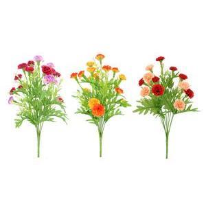Bouquet d'œillets synthétiques - H 40 cm - Multicolore